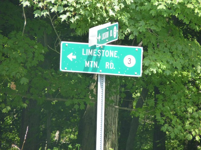Take a left off of Location Road on Limestone Mountain Road.