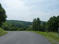 From here, it is a steep downhill run into a former oxbow of the Cheat River.