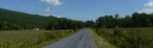 Road is on old railroad grade.